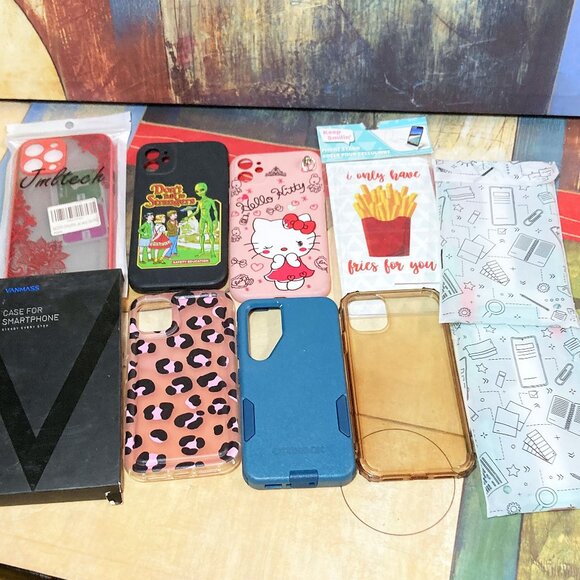 RANDOM MIXED PHONE CASES LOT PHONE ACCESSORIES PROTECTORS CASING PROTECTION - Picture 1 of 9